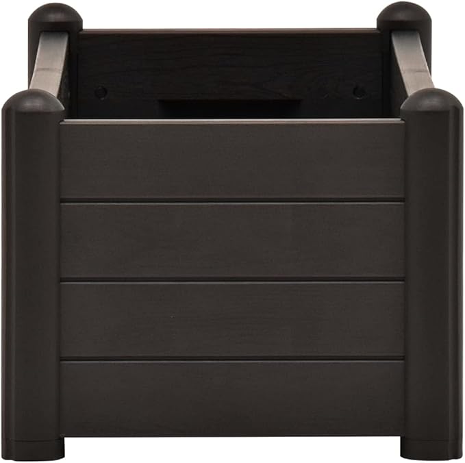 Garden Raised BedLarge Planter Box Raised Garden Beds with Trellis for Flowers Porch and Fruit Herbs Decks Patios Anthracite 39.4X16.9X13.8