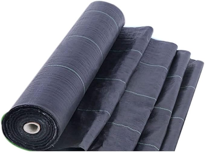 Garden Yard Ground Cloth Cover Landscape Heavy Duty Weed Barrier Block Greenhouse Plastic Mulch(0.5x10m)