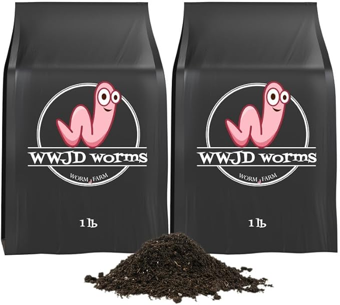 Organic Worm Castings for Plants 2 Lb - Vermicast from Red Worms for Composting - Soil Amendments &amp Gardening Soil for Outdoor Vegetables - Fine &amp Crumbly Worm Castings for Indoor Plants