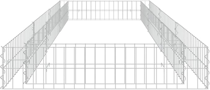 Gabion Raised PlanterGarden BedGalvanized Raised Garden BedPlanter Raised bedsGalvanized PlanterBed Galvanized Steel 118.1x39.4x7.9