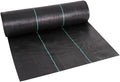 Farm-Oriented Weed Barrier Mat Black Plastic Mulch Thicker Orchard Garden Control Fabric 1pc(150cmx300cm)