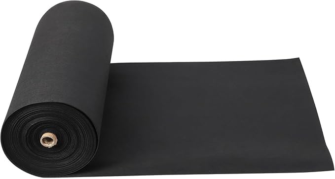 6ft X 300ft 6oz PP Geotextile Landscape Fabric Non-Woven Weed Barrier (350N Tensile/440N Load) for Driveway Stabilization Drains &amp Erosion Control(6x300ft+6oz)