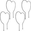 4pcs Heart-Shaped Iron Plant Climbing Trellis for Garden and Indoor Use 4mm Thick Vine Support Stakes 23x31cm Plant Vine Holder Frame for Flowers and Fruits