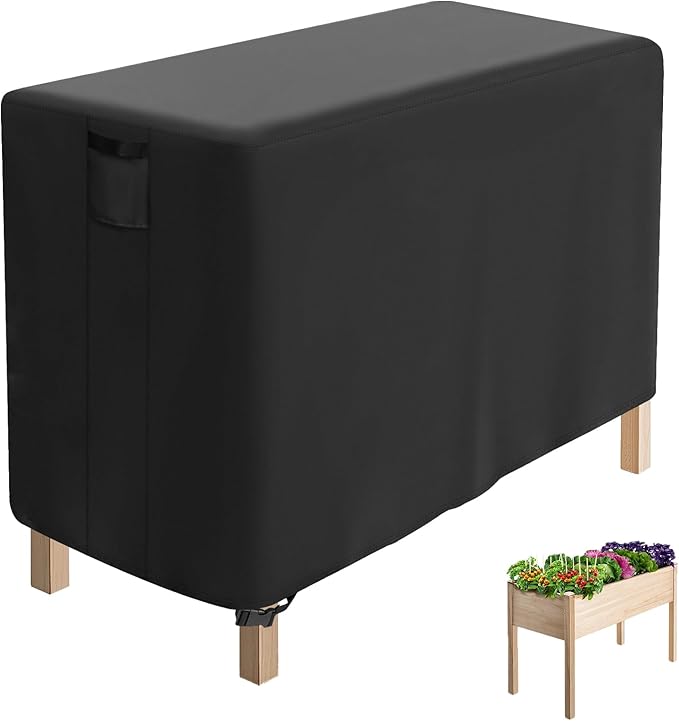Outdoor Raised Garden Bed Cover for Winter (Only Cover)Waterproof Raised Planter Boxes Stand Covers - 20 x 20 x 31 inch