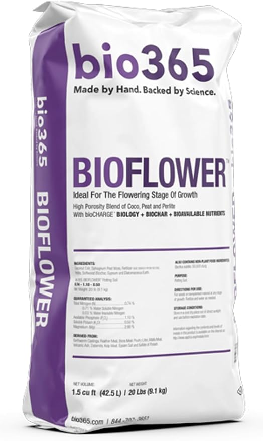 BIOFLOWER - 1.5cu ft - Bag - Blend of Fine Coir Coarse Peat &amp Super Coarse Perlite