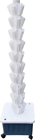 Hydroponics Tower Hydroponic Culture System Cultivation Kit Aquaponic Sowed System for Fruits and Vegetables with Moisturizing Pump Adapter Sowing Bed and Network Packages
