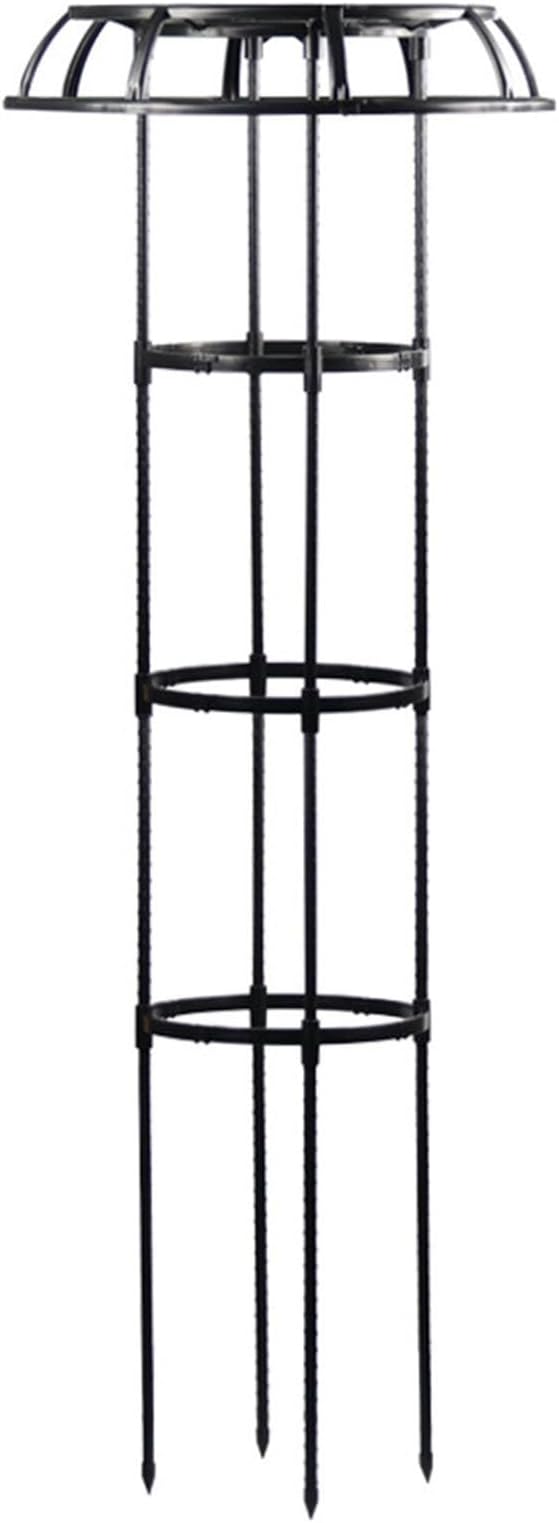 Garden Trellis Plant Stand Trellis Garden Trellis for Climbing Plants Outdoor Mushroom Top Design Plant Stand Plant Trellis Support Cage for Climbing Vine Rose Black L