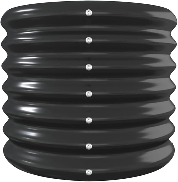 Garden Raised Bed Powder-Coated Steel 102.4 x 15.7 x 14.2 Anthracite Elevated Planter for Outdoor Use Sturdy Garden Raised Bed for Vegetables Flowers Herbs and Patio Planters