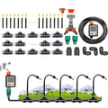 Automatic Drip Irrigation Kit - 20m/66ft Quick Connector System with 360° Adjustable Copper Nozzle for Garden Watering &amp Factory Cooling