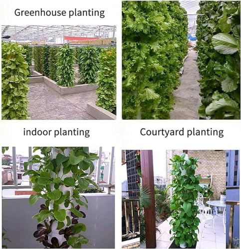 15 Floors 45 Holes Hydroponics Tower Set Hydroponic Growing Device Garden Hydroponic Growing Device Vertical Tower Growing Kit Aquaponics Growing Device Hydroponics Vertical Growing Device