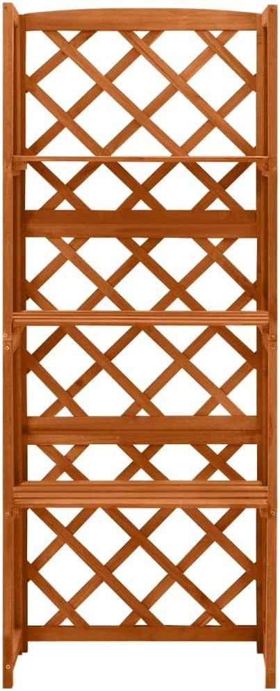 Trellis with ShelvesGarden TrellisesPlant Standsfor Various Climbing PlantsOutdoorGardenLawn BackyardPatio21.6x11.8x55.1 Solid Fir Wood
