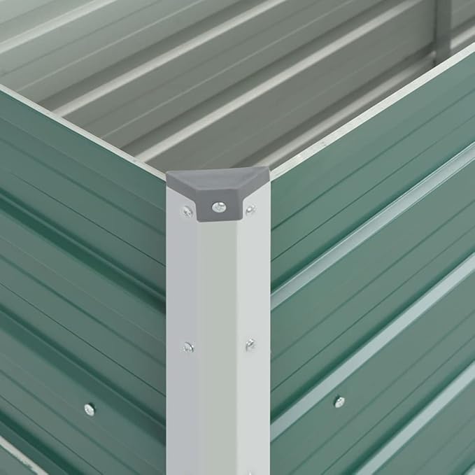 Garden Raised PlanterGarden BedGalvanized Raised Garden BedPlanter Raised bedsGalvanized PlanterBed Galvanized Steel 39.4x15.7x31.3 Green
