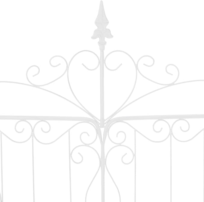 2 Pack Garden Trellis 25x 93 Inch Climbing Plants Outdoor Trellis Iron Arched Garden Trellising Vegetables Vines Flowers Garden Trellises for Lawn Garden Backyard Climbing Plants (White)