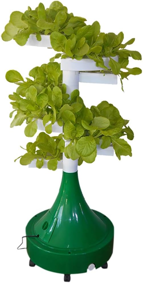 Hydroponics Tower Aquaponics Grow System Rotary Indoor Outdoor Tower Garden 72 Pods Vertical Hydroponic Irrigation System Tower for Herbs Fruits and Vegetables