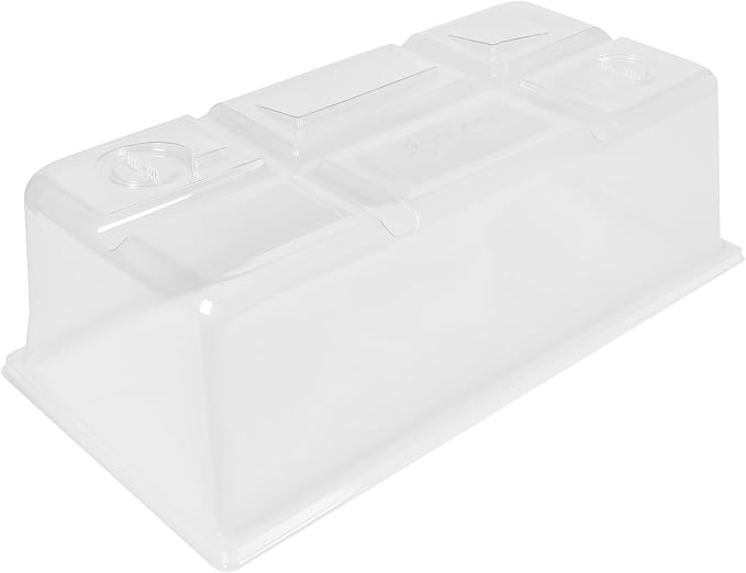 SUNPACK Sundome Plastic Multi-Vented Humidity Dome Clear 7 (Pack of 5) - Ideal for Greenhouses or Indoor Gardening Able to Adjust Humidity with Vents