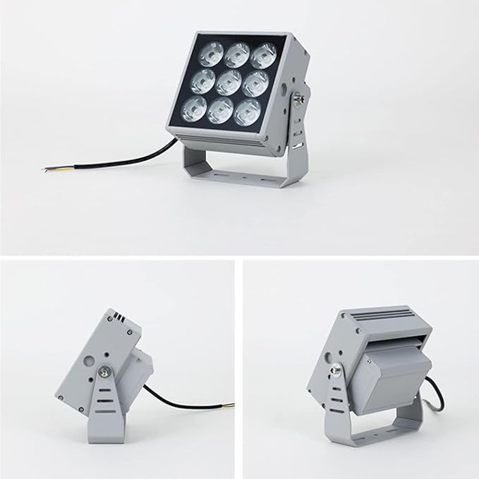 LED Garden Spotlights - Outdoor Waterproof IP65 Floodlights - 110-230V Long Distance Beam Lights for Buildings Villas Hotel Lighting - Red LED Landscape Lights
