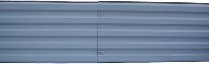 4ft x 4ft Galvanized Raised Garden Bed Horticultural Planting Box Metal Planter Boxes Outdoor Suitable for Plants Flowers Vegetables Herbs Fruits Dark Grey