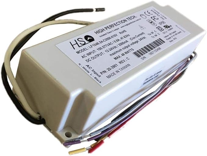 LF1048-24-C2000-010V 2000Ma 0-10V Dimmable 48 Watt Maximum