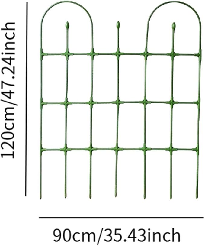 Garden Trellis for Climbing Plants Outdoor Rustproof Plant Supported Frame Privacy Screen 35.43inchx47.24inch- Green