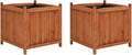 SKM Raised Beds 2 pcs 50x50x50 cm Firwood (Weight-17KG)