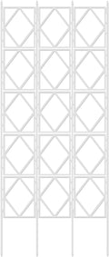 LTSRLL Large Metal Garden Trellis 90cm/35.4in 120cm/47.2in 150cm/59in 180cm/70.8in 220cm/86.6in Hoya Support Foldable Climbing Plant Stake(White220cm/86.6in)