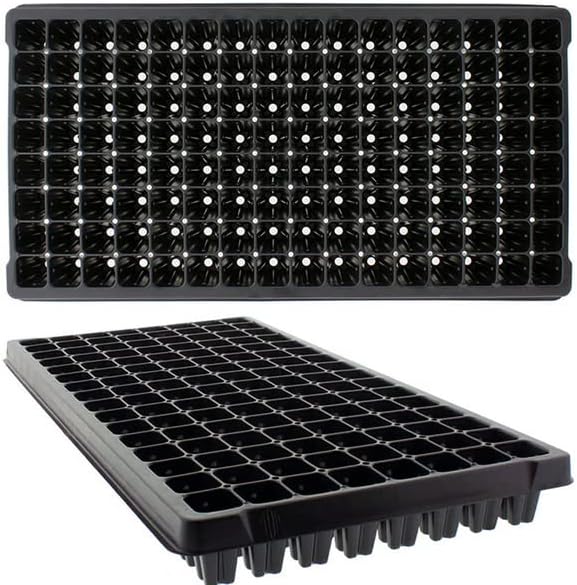 IGC Seed Starting Plug Flats 100 Pack 128 Cells -Seedling Starter for Planting (100 128 Cells)