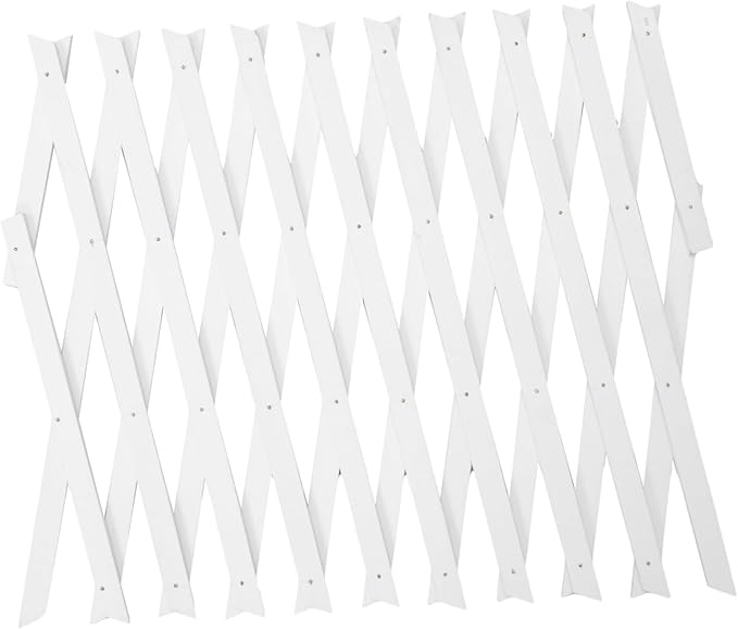 Happyyami Expandable Privacy Fence Wooden Lattice Garden Trellis Wall Trellis Outdoor for Climbing Plants