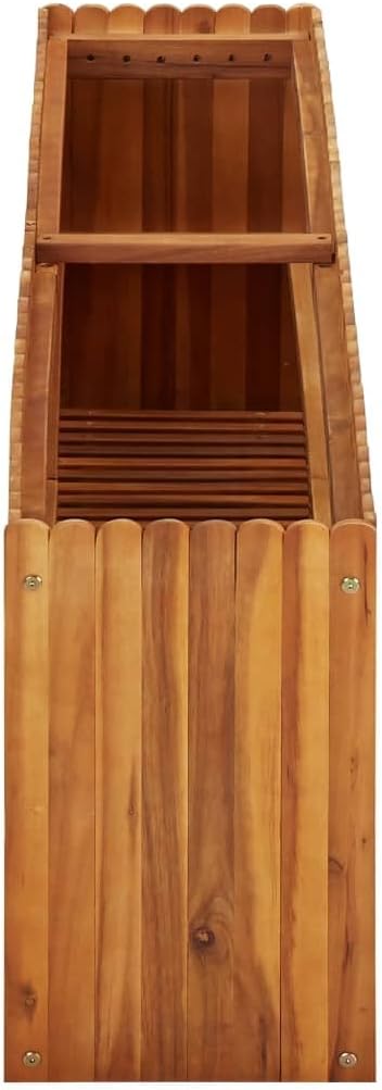 Garden Raised Bed PlanterGarden BedGalvanized Raised Garden BedPlanter Raised bedsGalvanized PlanterFlower Bed59x11.8x19.6 Solid Acacia Wood