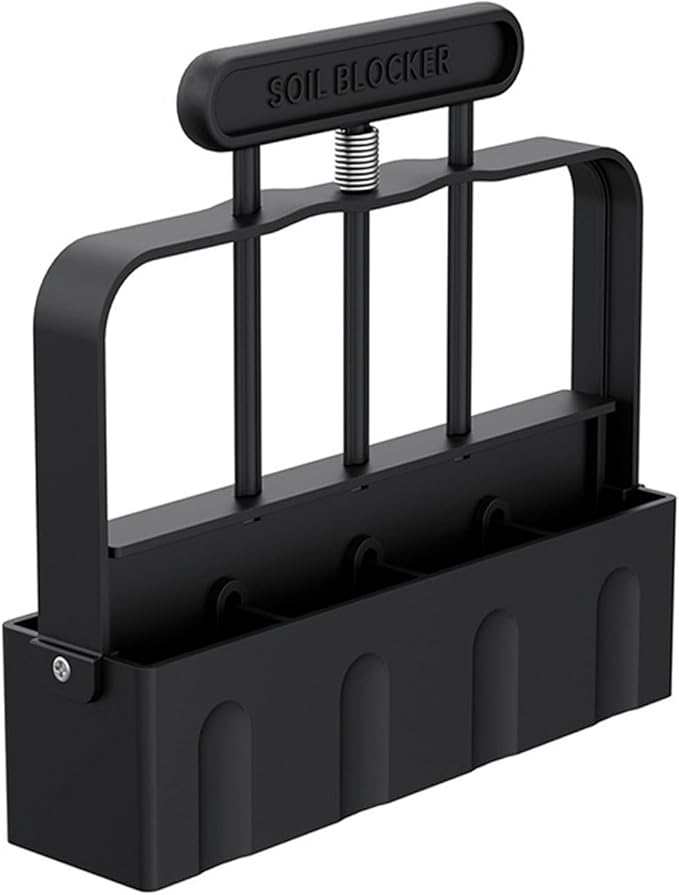 4 Cell Upgraded Soil Block Maker With Comfortable Handle Handheld Soil Blocking Tool For Seed Starting Gardening Soil Blocking Tool