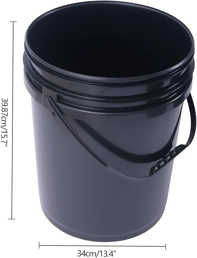DWC Hydroponics Growing System 5-Gallon Deep Water Culture Recirculating Drip Garden System with Multi-Purpose Air Hose Air Pump and Air Stone (4 Bucket + Reservoir Kit)