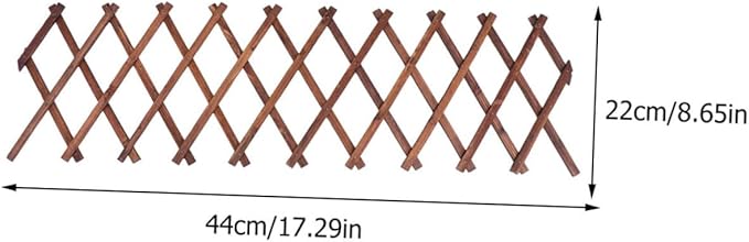 Willow Fence Expandable Carbonized Wood Trellis Garden Plant Support Versatile Climbing Vine Support for Outdoor Use