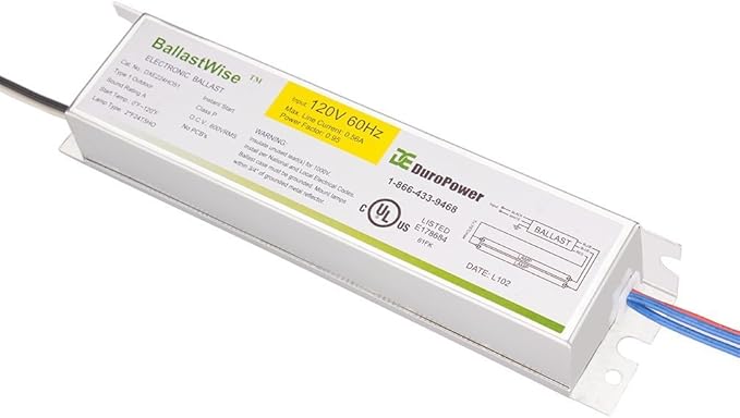 T5 grow light ballast with wires (DXE224HO51) for 2 F24T5HO Bulbs