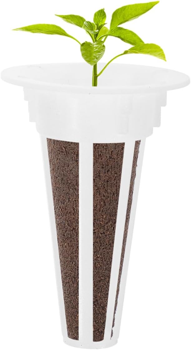 YARNOW 5sets Hydroponic Planter Growing Basket Drainage Sponge Media for Indoor Hydroponics Suitable for Aerogarden Soilless Plant Kit Humidity Dome