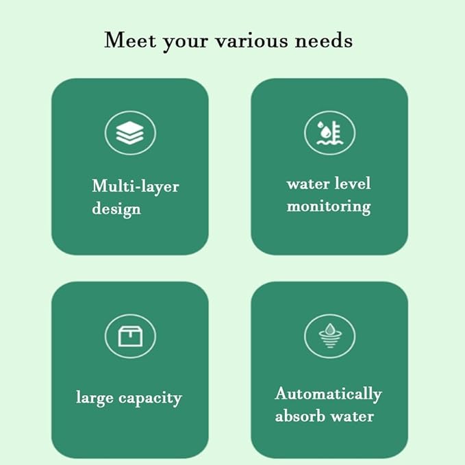 Garden Hydroponics Growing System Hydroponic Growing System Kits Equipped with Inner Pad Water and Soil Separation for Vegetable Fruit Herb(Gray)
