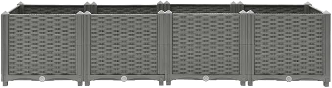 SKM Raised Bed 160x40x38 cm Polypropylene (Weight-16KG)-3296