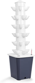 Hydroponic Growing Tower with 10L Tank 6 Layers 30 Plants Indoor Hydroponics Growing System Soilless Cultivation Herbs Fruits Vegetables Vertical Planter Tower Kit Indoor Plants Garden Sys