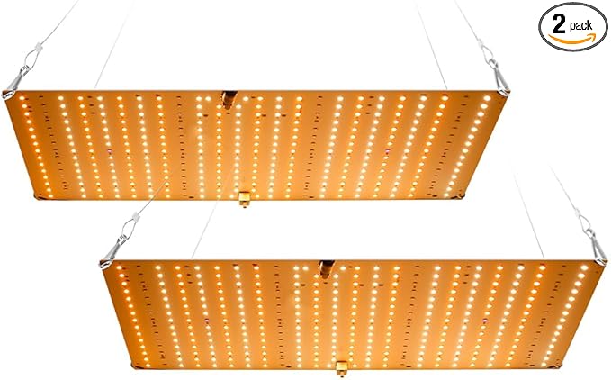 2PCS 800W LED Planting Grow Lamps 360LEDs Full Spectrum Indoor Planting Succulent Supplement Vegetable Seedling Flower Growth US Plug Hook-Mounted Design 2835 Chips Sunlike Mimic Photosynthesis Lights