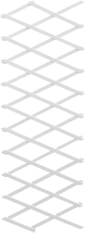 SUPVOX Wooden Retractable Plant Climbing Fence Wall Panel Expandable Decorative Garden Trellis for Indoor and Outdoor Yard White Corrosion-Resistant Solid Wood Wall-Mounted Vine
