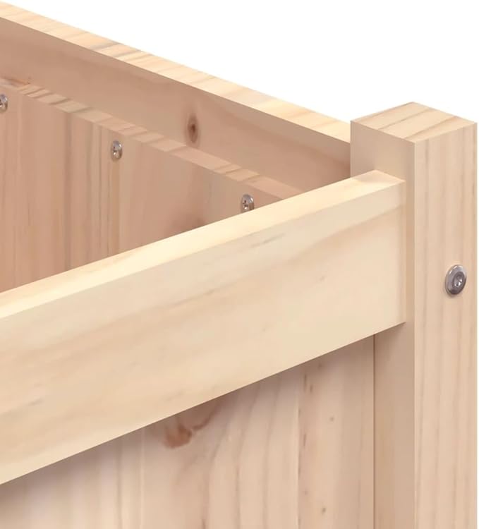 Wooden Raised Garden Bed Garden Planter Box Outdoor Wood Raised Garden Bed for Planting Plants Vegetables 35.4x19.7x27.6 Solid Wood Pine-243