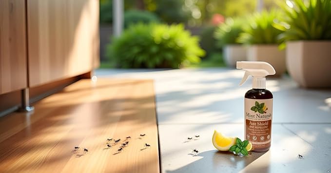 Natural Ant Repellent Spray – USDA Organic Peppermint Oil Formula that Helps Deter Ants 16 oz – Made in USA by Mint Naturals