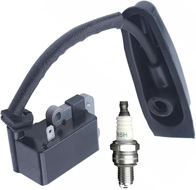 Ignition Coil Module and Spark Plug CMR7H for Husqvarna Zenoah Redmax Jonsered Leaf Blowers Part Number 587654501 577969801 598471801 576593401 596811701 583916701 583917301