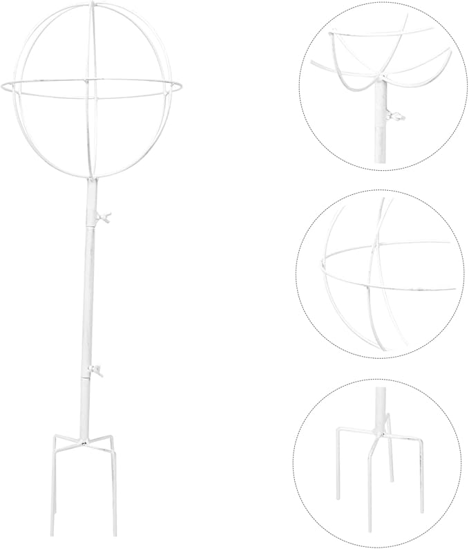 POPETPOP Iron Plant Support Bracket Planter Trellis for Vines and Roses Metal Trellis for Garden
