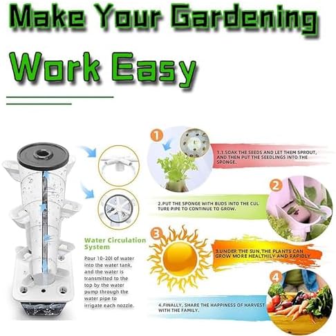 Indoor Hydroponic Growing System with Timer &amp Net Pots - Perfect for Gardening Herbs Fruits Vegetables | Space-Saving Easy Setup Efficient Growth