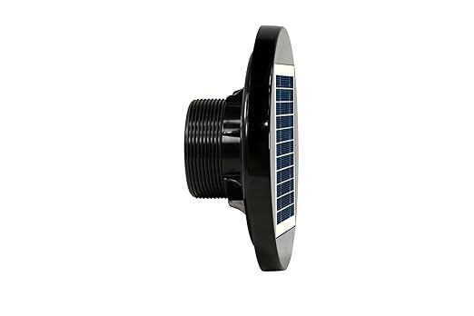 Quietcool UTF-SLR-03 Solar Utility Fan - Perfect for Backyard Sheds Greenhouses Portable Restrooms and More - Solar Shed Fan - Solar Powered (UTF-SLR-03)