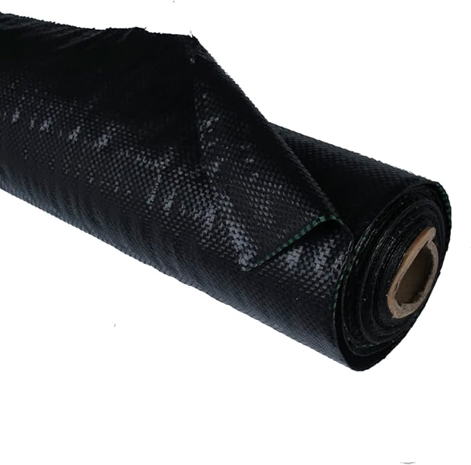 6.5ft x 300ft Weed Barrier Landscape Fabric Heavy Duty Weed Blocker Garden Weeding Control Mat for Greenhouses Lawn Garden Flowers Crops Potted Plants 100gsm