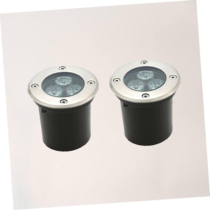 Angoily 2pcs Led Lights Warm White Landscape Lamp for Outdoor Use Easy Installation Suitable for All Weather Conditions for Gardens and Pathways