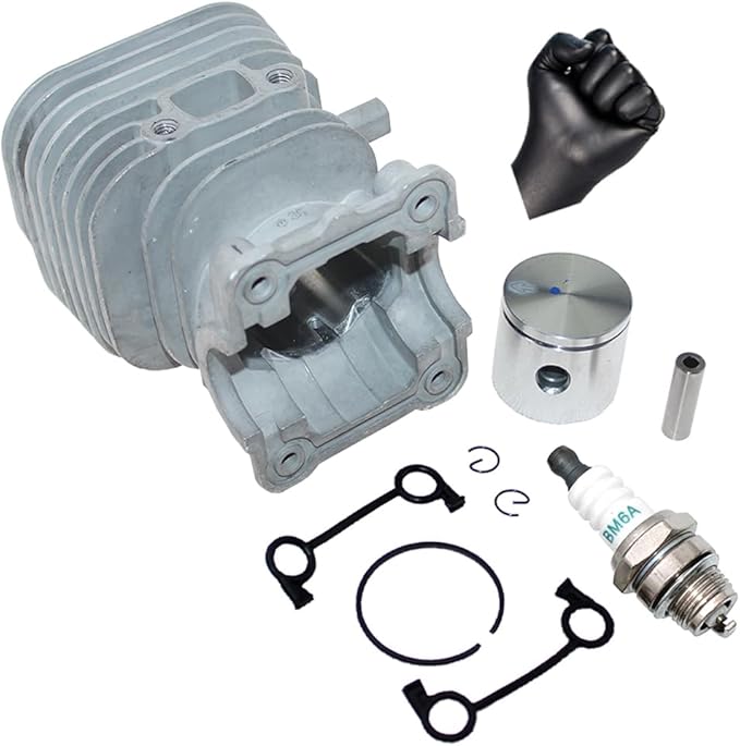 Cylinder Piston Kits for Husqvarna 125B 125BX 125BVX Jonsered B2126 BV2126 RedMax HB280 HB281 Poulan HB280 HB281 Craftsman 358794810 358794811 Blower PN 587597301 529900601 545132601