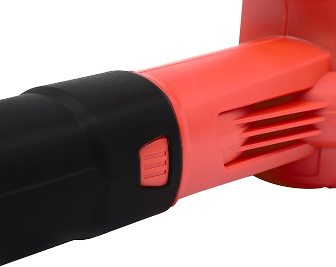 DC 21V Lithium-ion Leaf Blower Cordless Electric Snow Blower for Lawn Care Battery Powered Leaf Blower for Snow Blowing Powerful Motor High Capacity Battery &amp Charger Red
