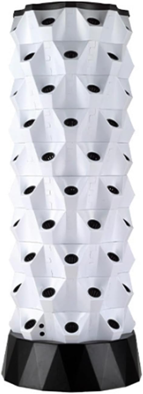 Garden Indoor Hydroponics Tower Vertical Garden Planter with LED Grow Light Water Circulation Cultivation Soilless Cultivation for Vegetable Fruit(10 Layers)