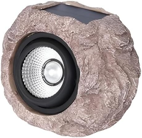 Solar Rock Lights Outdoor Waterproof – 2 Pack LED Landscape Spotlights with Auto On/Off Sensor Decorative Solar Lights for Garden Pathway Driveway Yard Patio Walkway Sidewalk